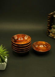 Premium Handcrafted Wooden Bowls (7 pcs set)